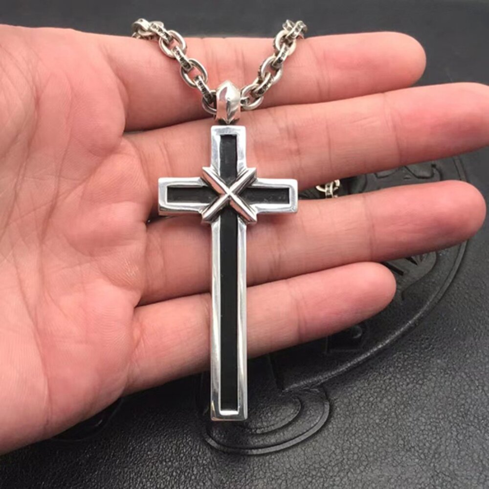 Chrome Hearts Collaboration Large Cross Necklace